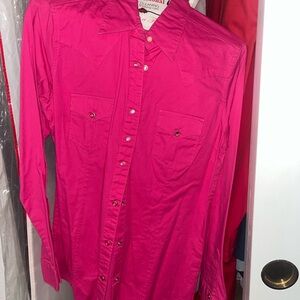 Hot Pink Wrangler Diamond Snap Size Small